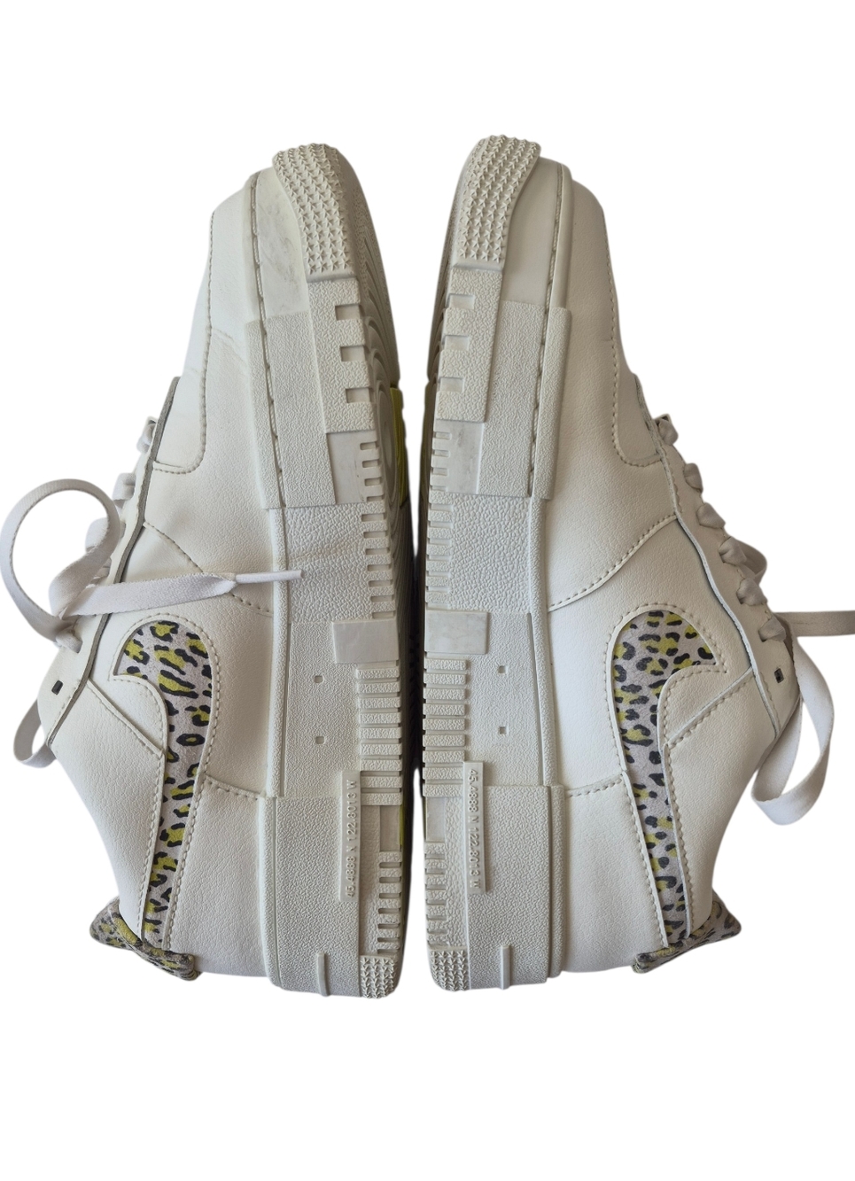 Nike Air Force Leopard Womens White Sneakers, Size 7.5 - Picture 2 of 9